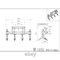 1/14 Metal Ripper Scarifier ForLESU Aoue LT5H LT5 Hydraulic Skid-Steer RC Loader