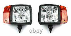 1 Pair of Headlights & Indicators for Case Skid Steer & Compact Track Loaders