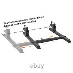 1500lb 43 Tractor Clamp on Pallet Fork WithStabilizer Bar Skid Steer Loader Heavy