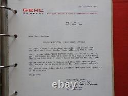 1978-80 Gehl 4500 4600 Skid Steers 1600 1400 1450 1850 Baler Dealer Sales Manual