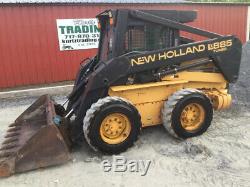1999 New Holland LX885 Skid Steer Loader with Cab Only 2400 Hours One Owner