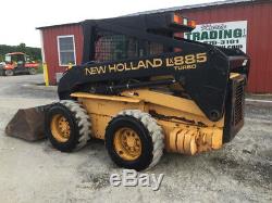 1999 New Holland LX885 Skid Steer Loader with Cab Only 2400 Hours One Owner
