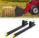 2 Pcs Clamp On Pallet Forks For Loader Bucket Skid Steer Tractor, Heavy Duty 680