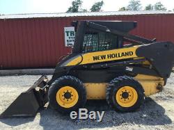 2006 New Holland L180 Skid Steer Loader with Cab & Heat Only 2800Hrs