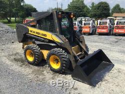 2006 New Holland L180 Skid Steer Loader with Cab & Heat Only 2800Hrs