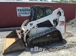 2008 Bobcat T190 Compact Track Skid Steer Loader with Cab Only 2200Hrs