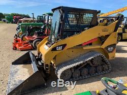 2012 Caterpillar 257B3 Compact Track Skid Steer Loader with Cab & 2 Spd NEW TRACKS