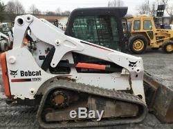 2014 Bobcat T650 Compact Track Skid Steer Loader With Cab Only 1700 Hours