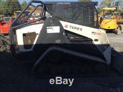 2014 Terex PT110F Forestry Compact Track Skid Steer Loader with Cab 2Spd High Flow