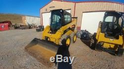 2015 Caterpillar 242D 242 D Skid Steer Loader Cab A/C Hyd Coupler Used