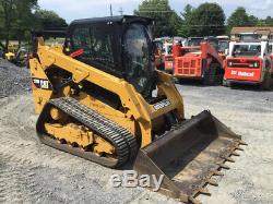 2016 Caterpillar 259D Compact Track Skid Steer Loader with Cab 2 Speed New Tracks