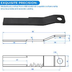 2X 10MM Skid Steer Brush Cutter Cutting Blades Replacement For AGT-RC72/EXRC54