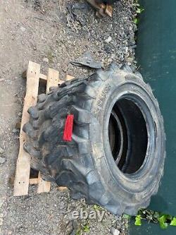 2x 12 16.5 Wheel Tyre Skidsteer £175+vat- Wheeled loader Camso SKS532 Hauler