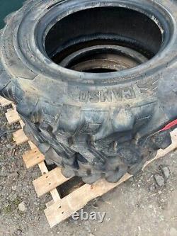 2x 12 16.5 Wheel Tyre Skidsteer £175+vat- Wheeled loader Camso SKS532 Hauler