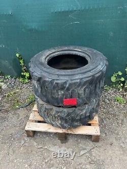 2x 12 16.5 Wheel Tyre Skidsteer Wheeled loader Camso SKS532 Hauler Wide Wall