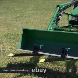 43'' Clamp on Pallet Forks for Tractor Loader Bucket Skid Steer Agricultural UK