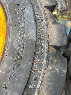 4x 12-16.5 JCB Wheel Rim & Tyre £1200+vat Skidsteer wheeled loader solideal T25