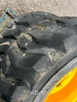 4x 12-16.5 JCB Wheel Rim & Tyre £1200+vat Skidsteer wheeled loader solideal T25