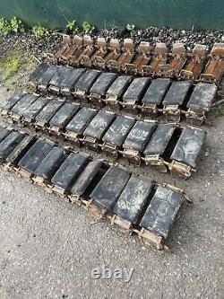 4x Steel Rubber Pad Tracks £1800+vat Mclaren 10v83 Tracked Skidsteer Loader Cat