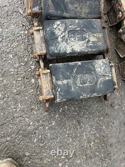 4x Steel Rubber Pad Tracks £1800+vat Mclaren 10v83 Tracked Skidsteer Loader Cat