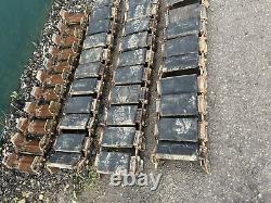 4x Steel Rubber Pad Tracks £1800+vat Mclaren 10v83 Tracked Skidsteer Loader Cat