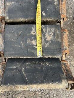 4x Steel Rubber Pad Tracks £1800+vat Mclaren 10v83 Tracked Skidsteer Loader Cat