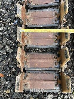 4x Steel Rubber Pad Tracks £1800+vat Mclaren 10v83 Tracked Skidsteer Loader Cat