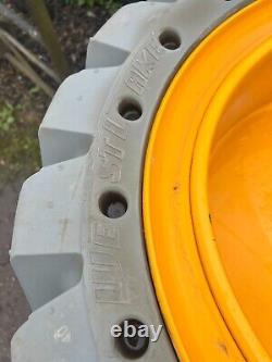 4x Westlake 33x12-20 JCB Wheel Rim Solid Tyre £1500+vat Skidsteer Loader T24