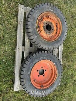 550-15NHS Tyres On Rims BKT Industrial Tyres Bobcat Skidsteer