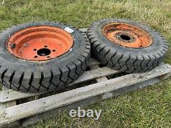 550-15NHS Tyres On Rims BKT Industrial Tyres Bobcat Skidsteer