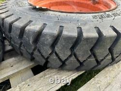 550-15NHS Tyres On Rims BKT Industrial Tyres Bobcat Skidsteer