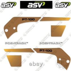 ASV PT-100 Decal Kit Skid Steer Replacement Stickers Equipment Decals (PT 100)