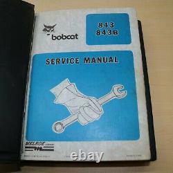 BOBCAT 843 Skid Steer Loader Repair Shop Service Maintenance Manual Safety Guide