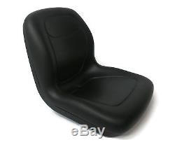 Black HIGH BACK SEAT with ARM REST & SLIDE TRACK KIT for Bobcat Skid Steer Loader