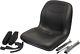 Black High Back Seat With Arm Rest & Slide Track Kit For Case Skid Steer Loader