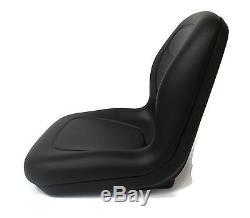 Black HIGH BACK SEAT with ARM REST & SLIDE TRACK KIT for Case Skid Steer Loader