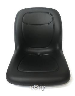Black HIGH BACK SEAT with ARM RESTS for Skid Steer Loader 70 125 240 7775 8875
