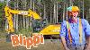 Blippi Explores An Excavator Construction Vehicles For Children Blippi Excavator