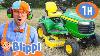 Blippi Learns About Lawn Mowers Blippi Full Episodes Blippi Toys Educational Videos For Kids