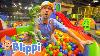 Blippi Visits An Indoor Playground Animals For Kids Animal Cartoons Learn About Animals