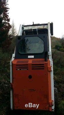 Bobcat 453 s70 micro skid steer loader w bucket. Case farm muck grab attachment
