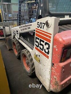 Bobcat 553 skid steer loader and Indespension trailer