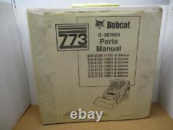 Bobcat Ingersoll Rand 773 G Series Skid Steer Loader Parts Catalog Book Manual