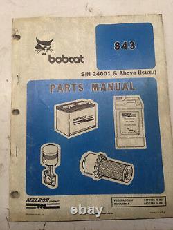 Bobcat Parts List Book Manual 843 Skid Steer Loader 1989 24001 Up Isuzu