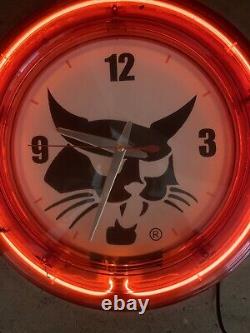 Bobcat Skid Steer Red Neon Wall Clock USA IMPORT