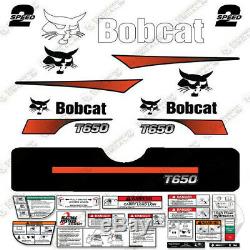Bobcat T650 Decal Kit Skid Steer (Curved Stripes)