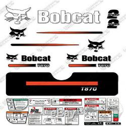 Bobcat T870 Compact Track Loader Decal Kit Skid (Straight Stripes)