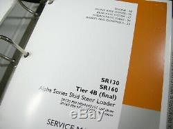 CASE SR130 SR160 TIER 4B Alpha Series Skid Steer Loader Service Repair Manual