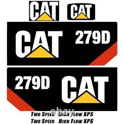 CAT 279D Decals, Stickers Kit Skid Steer loader, laminated, decal set