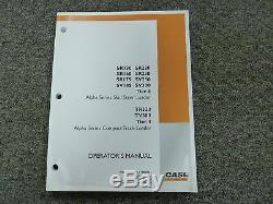 Case TR320 TV380 Track Loader SR130 SR160 SR175 Skid Steer Owner Operator Manual